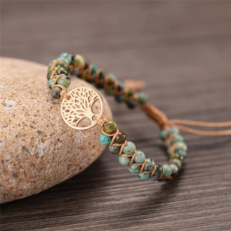 Tree of Life Bracelet - African Jasper