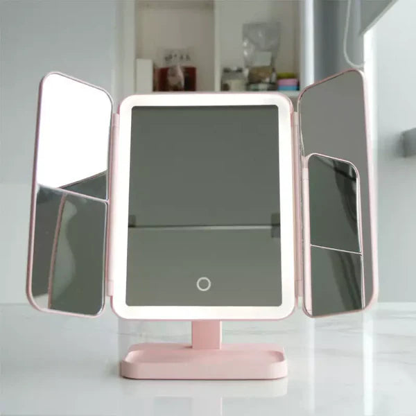 Trifold LED Makeup Vanity Mirror